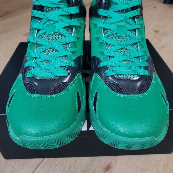 Shaq Devastator Mens Sz 8.5 Basketball Shoes Green Athletic Mid Sneakers School - Picture 3 of 9